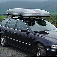 2 KAMEI 300 roof boxes